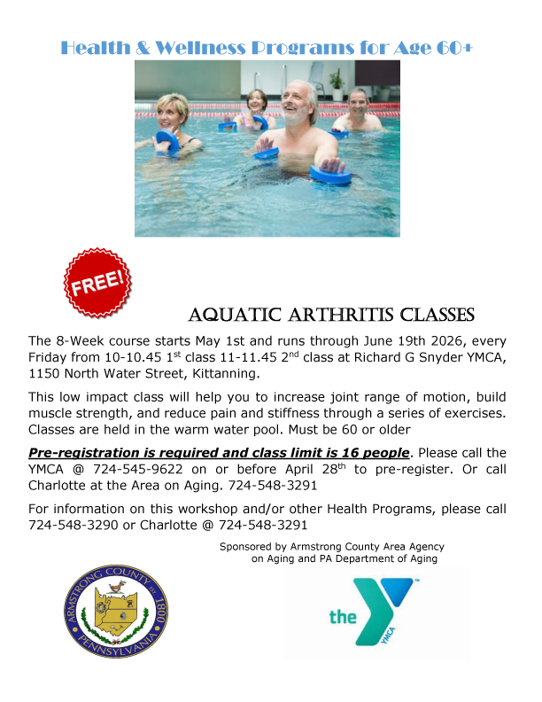 Aquatic Arthritis Classes