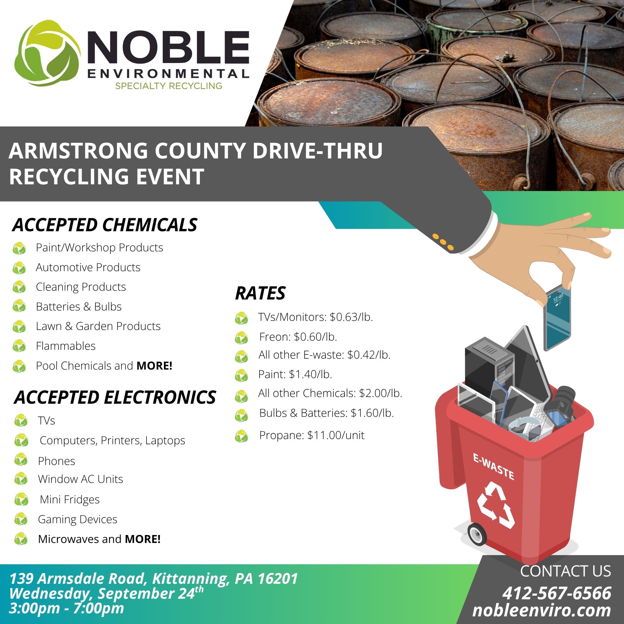 Armstrong County Drive-Thru Recycling Event